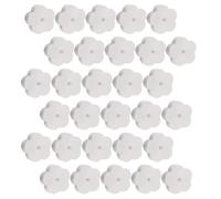 VILLFUL 30pcs White Flower Shaped Filter Sponge Oil Absorbing Sponge for Ponds and Swimming Pool Use Natural Material