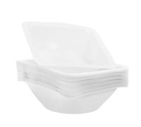 VILLFUL 30Pcs White Plastic Weighing Dishes Corners, Medium Square Lab Weigh Boats for Chemical Analysis, Sample Measurement and Powder Weighing in Laboratory Use