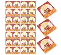 VILLFUL 30pcs Year Fortune God Sticky Memo Pads Cartoon Self-adhesive Note Paper for Home Office School Removable Holiday Notepads for Creative Writing and Daily Reminders
