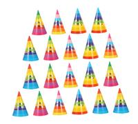 VILLFUL 36pcs Birthday Cone Hats Paper Party Caps for Boys Adults Fun Decor