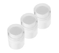 VILLFUL 3pcs Airless Pump Lotion Bottles for Travel Compact Refillable Plastic Containers for Face Cream Skincare Shower Gel and Toiletries Dispenser