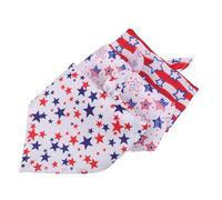 VILLFUL 3PCS American Flag Dog Bandana Adjustable Bibs for Dogs Adorable Star Pattern for Fourth of July Parades and National Holiday Pet Outfits