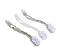 VILLFUL 3pcs Birdcage Cleaning Brush Portable Dual Head Brush Reusable Pet Cage Cleaner Tool for Small Animal Cage Cleaning