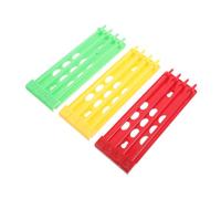 VILLFUL 3pcs Color-coded Pigeon Leg Bands Holder Rack Plastic Foot Ring Organizer for Racing Pigeons Storage Frame for Efficient Loft Management