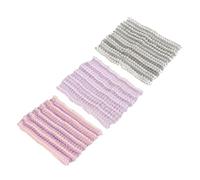 VILLFUL 3Pcs Elastic Mesh Makeup Headbands for Face Washing and Spa Soft Comfortable Hair Holder for Women Thickened Wide Design for Secure Fit During Skincare and Shower Random Color