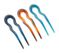 VILLFUL 3pcs French Hair Forks U Shape Hair Pins Vintage Bun Sticks for Women Updo Accessories Lightweight Smooth Surface for Secure Chignon Styles