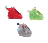 VILLFUL 3pcs Funny Bearded Dragon Horn Ball Hat Lightweight Lizard Headwear for Small Reptiles Protective Outdoor Costume for Halloween Christmas Birthday