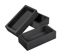 VILLFUL 3pcs Graphite Crucible Mold for Metal Melting Graphite Furnace Crucibles Heat Resistant Ingot Molds for Smelting in Petroleum Industry