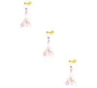 VILLFUL 3pcs Hanging Cat Toy Cartoon Insect Shaped Plaything for Cats and Kittens Cup Design for Independent Play Promotes Exercise and Relieves Stress and Safe Material