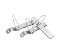 VILLFUL 3pcs Heavy Duty Iron Flashlight Belt Clips with Quick Attachment and Release for Outdoor Hiking and Rescue Scenarios, Non-Slip Torch Holders for Hands-Free Use