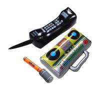 VILLFUL 3pcs Inflatable Microphone Mobile Phone Theme Party Props Fun Music Decorations for Family Gatherings Interactive Events Easy to Inflate Store