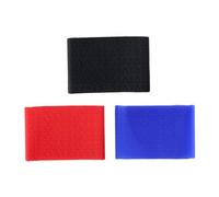 VILLFUL 3Pcs Large Electric Hair Clipper Sleeve Anti-Slip Silicone Protector for Push Shear Trimmers with Shock Absorption Stable Grip and Flexible Covers in Black Red Blue