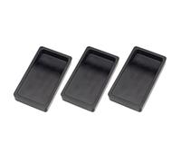 VILLFUL 3pcs Lightweight Portable Student Calligraphy Inkstone Double-sided Inkslab for Easy Inking Practical Calligraphy Accessory for Writing and Painting Black