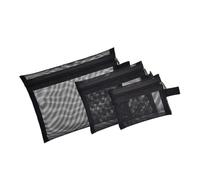 VILLFUL 3pcs Mesh Makeup Bags Travel Toiletry Pouches with Zipper Transparent Cosmetic Organizer for Women Capacity Storage for Lipstick Electronics and Daily Essentials