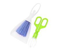 VILLFUL 3PCS Mini Broom and Dustpan Set for Small Animals Reptile Cleaning Tool for Hamsters Guinea Pigs and Hedgehogs Cage Sweeper and Poop Scooper Accessories
