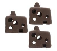 VILLFUL 3pcs Porous Fish Hide Cave Aquarium Shelter Hollow Shrimp Hideout Pot for Breeding Resting Betta Cichlid Tank Decor Natural Underwater Habitat
