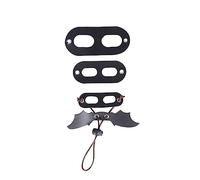VILLFUL 3pcs Reptile Traction Lizard and Squirrel Chest Strap Black Design for Outdoor Adventures Wings for Safe Pulling
