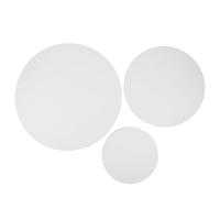VILLFUL 3pcs Round Cotton Canvas Panels for Painting Fine Woven Blank Canvas Boards with Circular Frames Primed Surface for Oil and Art Easy Replacement for Artists and Display