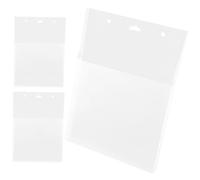 VILLFUL 3Pcs Wall-mounted Hanging Document Boxes Vertical File Holders with Large Capacity Wear-resistant Material Practical Multi-pocket Organizer for Flyers Magazines and Mail Sorter