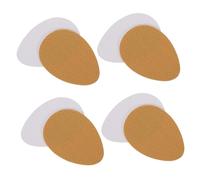 VILLFUL 4 Pair Self-Adhesive Shoe Sole Grip Protectors Khaki Non-Skid Silicone Pads for Heel and Bottom Noise Reduction Comfortable Fit for Heels Sneakers Boots