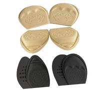 VILLFUL 4 Pairs Breathable Anti-Slip Shoe Inserts Comfortable for Foot Protection and Fit Correction Soft Flexible Front Half Insoles for Wide Larger Shoes