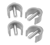 VILLFUL 4 Pcs Adjustable Latch Clamp for Canes and Folding Walking Sticks Durable Plastic Buckle Clips Compatible with Walker and Crutch Accessories for Secure Attachment