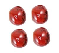 VILLFUL 4 Pcs Natural Sardonyx Agate Tumbled Stones Smooth Polished Irregular Crystals for Home Decoration and Positive Random Color