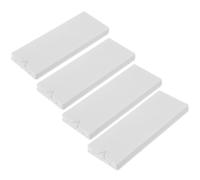 VILLFUL 4 Set Socket Hanger Adhesive Wall Mount Holder White Pp Plastic Easy to Use Strong Bearing Capacity for Wall Decoration and Anywhere You Want