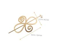 VILLFUL 4 Sets Korean Style Hollow Hair Stick Clips for Women Electroplated Alloy Hair Styling Tools with Smooth Edges for Daily Wear Weddings Parties Prom and Night