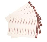 VILLFUL 4 Sheets Eyebrow Stickers Realistic Fake Eye Brows Adhesive Eye Brow Transfer Stickers for Makeup Practice