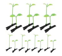 VILLFUL 40pcs Green Simulation Bean Sprout Hair Clips Small Creative Hairpins Cartoon Barrettes for Cute Plant-inspired Hair Accessories
