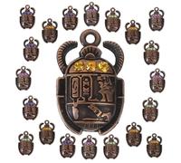VILLFUL 40pcs Mixed Color Beetle Charms for DIY Jewelry Making Pendant for Necklaces Bracelets Keychains More for Friends Loved Ones