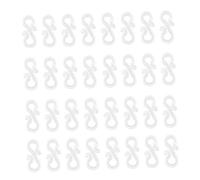 VILLFUL 48pcs Gutter Hooks for Outdoor String Lights Mini Plastic Clips for Christmas Decoration Easy to Install Seasonal Fairy Light Holders for Gutters and Curved Surfaces