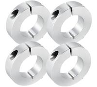 VILLFUL 4pcs Aluminum Alloy Clamping Collar Screw Style Shaft Locking Stop Ring for Axle Shaft Fixed Positioning and Easy to Install