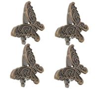 VILLFUL 4pcs Butterfly Binder Clips Creative Journal Clips for Office Document Organization and Photo Display for Tickets and Test Papers