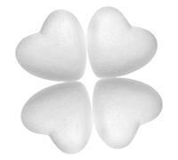 VILLFUL 4Pcs Craft Foam Hearts for DIY Wedding Decor Modeling Foam Hearts for Flower Arranging and Handmade Crafts Suitable for Valentines Bridal Shower Engagement Party Showers Christmas