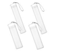 VILLFUL 4pcs Extendable Brush Storage Tube for Art Supplies Paint Brush Holder for Makeup Artists and Traveling Artists