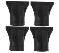 VILLFUL 4pcs Hair Dryer Accessories Hair Dryer Attachment Plastic Black