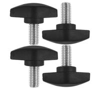 VILLFUL 4pcs Half Mannequin Stand Stabilizer Screws Black Fixing Hardware for Dress Form Base Assembly Secure Fastening Hidden Design Material for Clothing Store Display