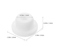 VILLFUL 4pcs Irrigator Water Tank Stopper Replacement Flosser Tank Seal Plug Silicone Spare Stoppers for Oral Irrigator Inner Diameter