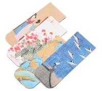 VILLFUL 4pcs Magnetic Bookmarks Set with Artistic Landscape Patterns, Small Magnetic Page Clips for Teens, Decorative Book Marks for Reading and Note Labeling in Office and School Use