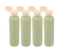 VILLFUL 4pcs Ml Refillable Travel Bottle Set in Green Pe Material with Leakproof Flip Cap, Portable Squeeze Containers for Shampoo, Lotion, and Daily Use Toiletries