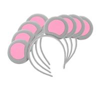 VILLFUL 4pcs Mouse Ears Headbands Non Slip Comfortable Animal Ear Hair Accessories for Halloween Carnival Party Cosplay Women