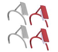 VILLFUL 4Pcs Nail Art Magnets Strong Magnetic Effect Manicure Tools Lightweight Portable for Home Salon DIY Nail Art Supplies with Red and White Colors