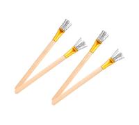 VILLFUL 4pcs Pottery Modeling Tool with Rust Metal Wire Texture Brushes for Sculpting and Detailing Clay Projects Fine Bristle Precision for Art and Creative Texturing