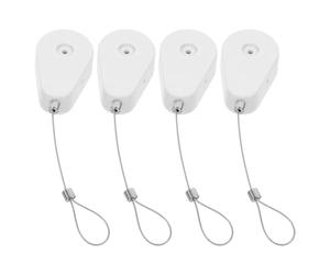 VILLFUL 4pcs Retractable Theft Cable Lock for Tv Remotes Gaming Controllers Tablets Wire Lock Box Safety Tether