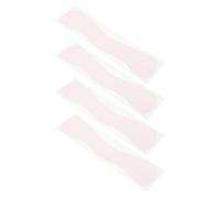VILLFUL 4pcs Reusable Silicone Lash Extension Pads Pink Forehead Shield Soft Lash Holder for Eyelash Grafting Isolation Protection Comfortable Beauty Supplies for Salon and Home