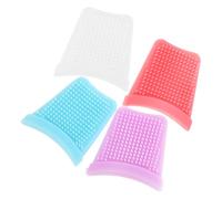 VILLFUL 4pcs Silicone Facial Spatula with Soft Covers for Deep Skin Cleansing and Exfoliation Blackhead Scraper Replacement Pads Non-irritating Makeup and Skincare Tool for Face and Body