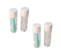 VILLFUL 4pcs Silicone Lens Remover and Inserter with Slip Suction Sticks for Hard and Rgp Lenses Portable Travel and Home Use Includes Green and White Tools in Protective Package