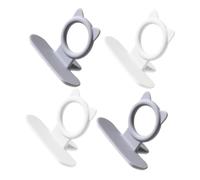 VILLFUL 4pcs Toilet Seat Lifters for Bathroom Versatile Decorative Toilet Cover Handles Lightweight and Smooth Polished Design Keep Hands Clean and Hygienic Suitable for Home Office Hotel